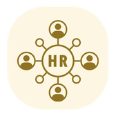 Ícone de RH e folha de pagamento